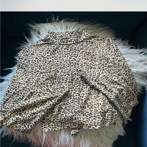 SHEIN Leopard Print A-Line blouse top